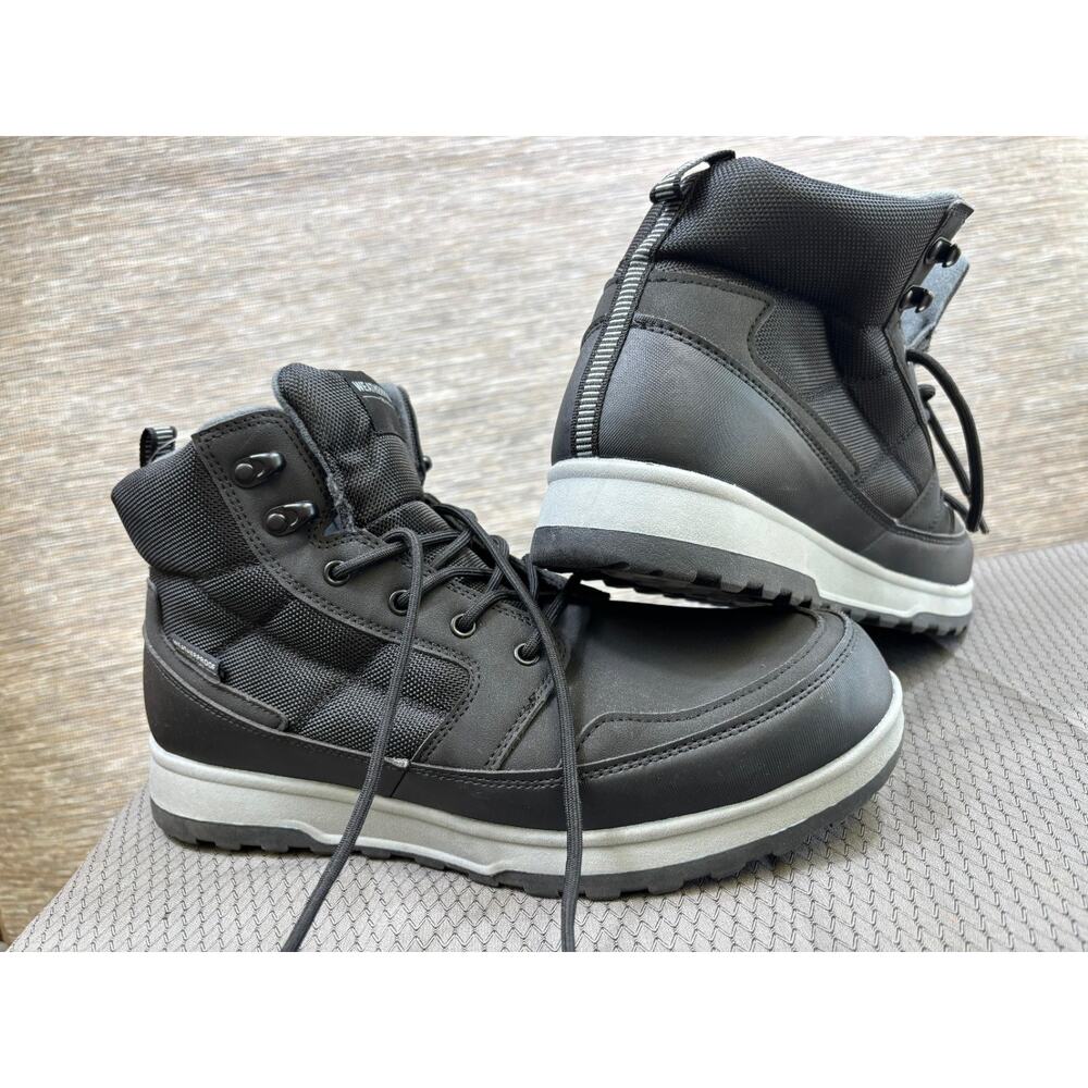 Weatherproof Men's Jenkins Boots Size 12M Black Memory Foam Man Made Upper NEW